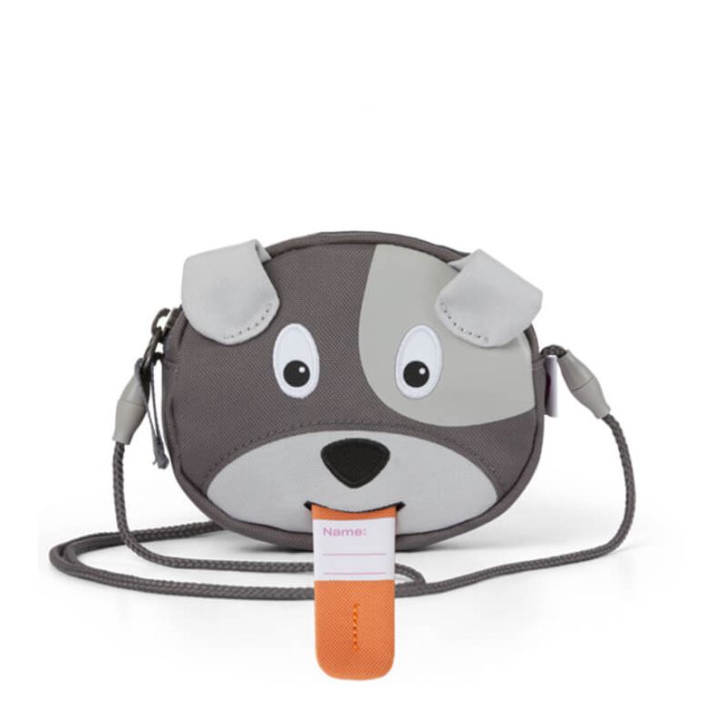 Porte monnaie enfant 12 cm Chien Gris foncé