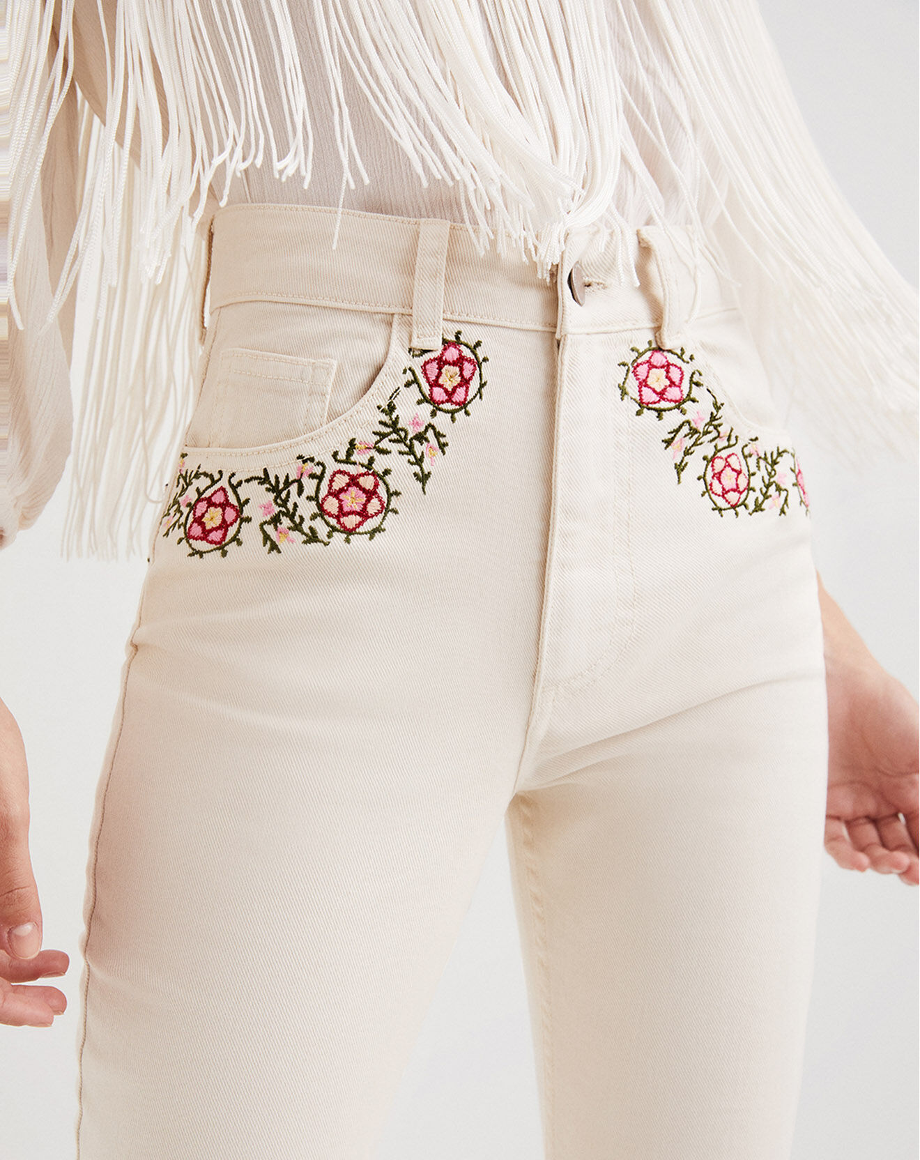 Desigual Jean Emma écru