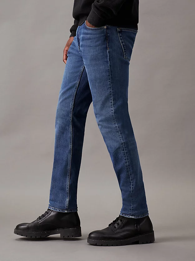 Calças jeans autênticas de pai