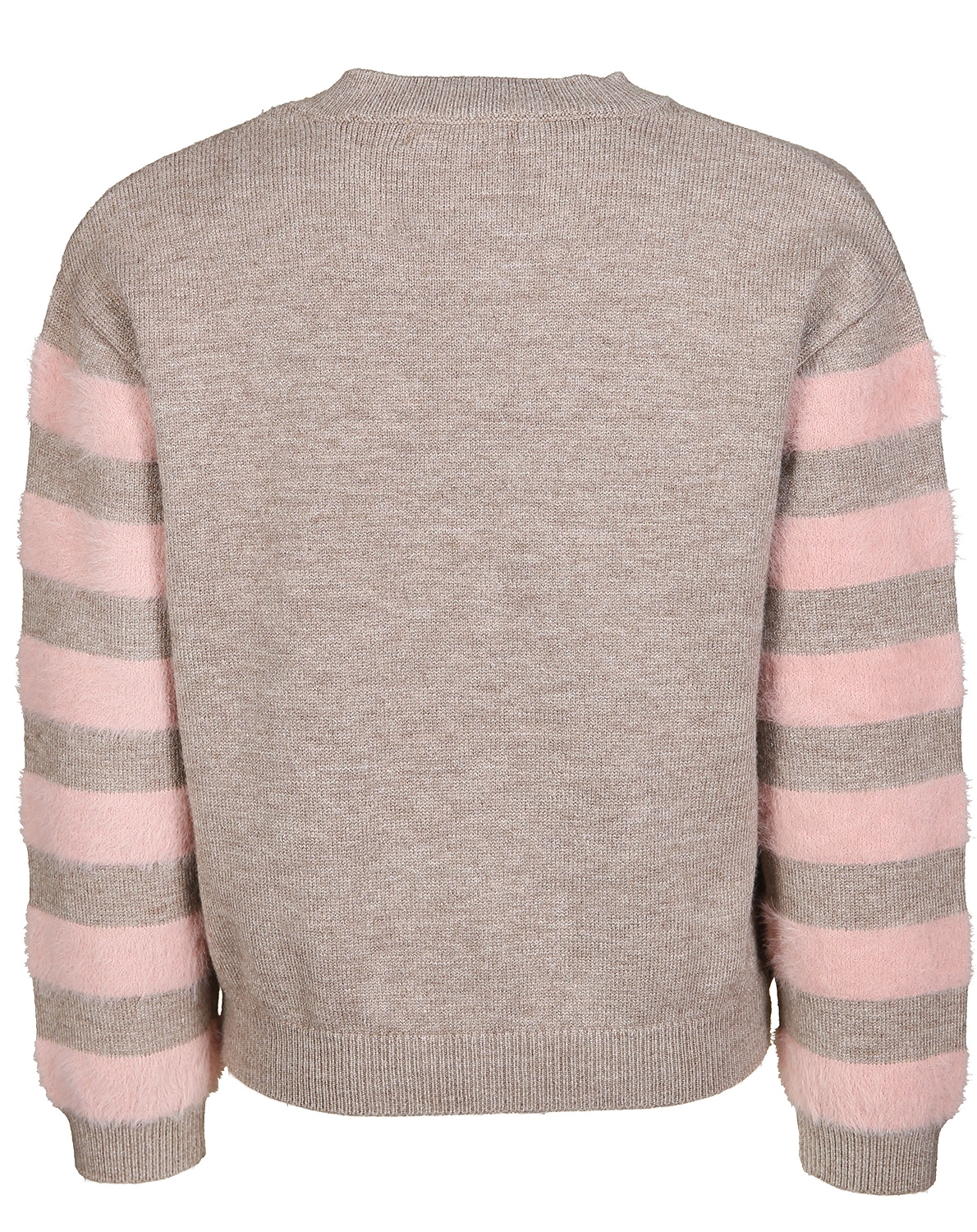 Strickpullover BIG BLOSSOM in nuss melange