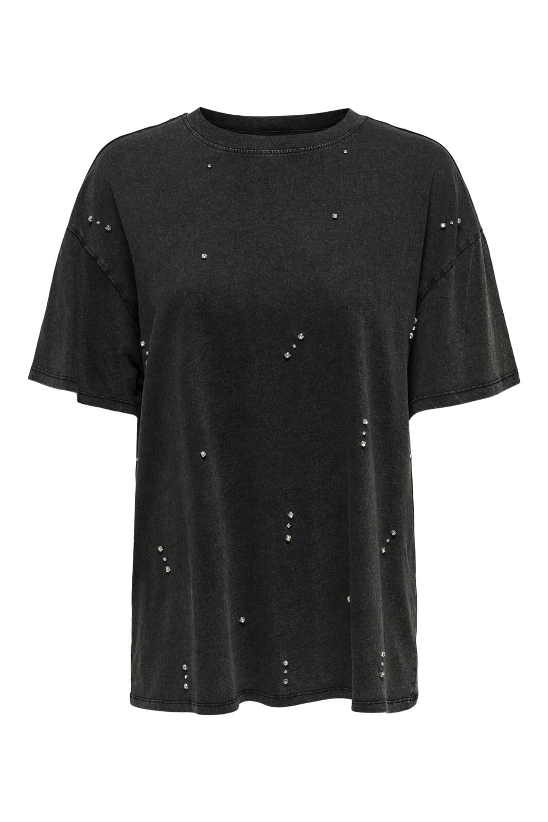 Only Onllucy Life S/S Bling Top Box 4578304 black rhinestones