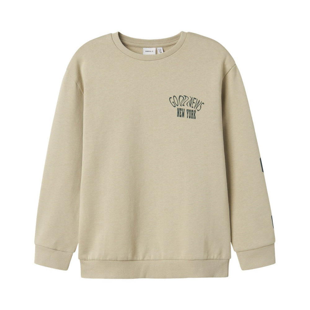 Køb Name It Island Fossil Nkmnolen Ls Nreg Sweat Bru