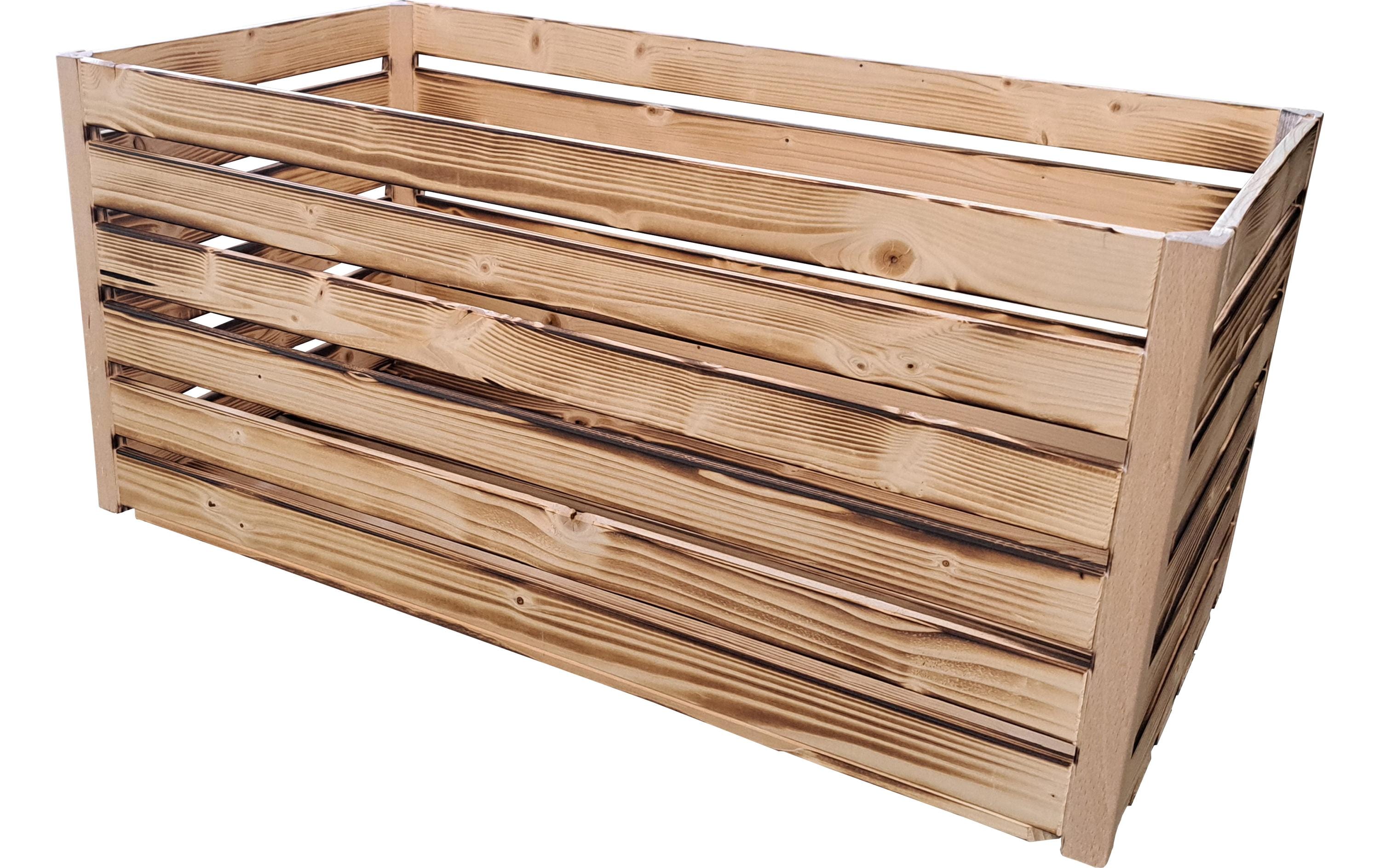 Holzharasse geflammt, 35 x 70 x 32 cmModulares Wohnregal