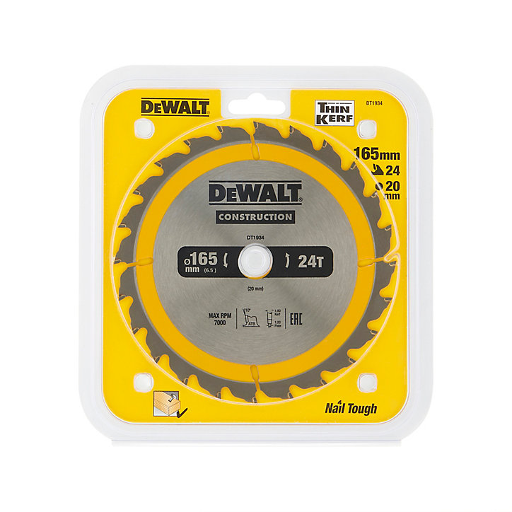 Lame de scie circulaire multimatériaux DeWalt Medium ø165x20mm