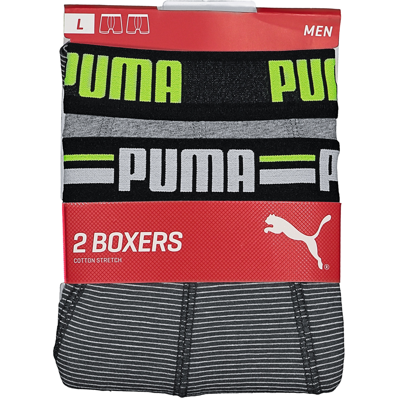 Puma Basic Boxers Striped 0103 2er Pack