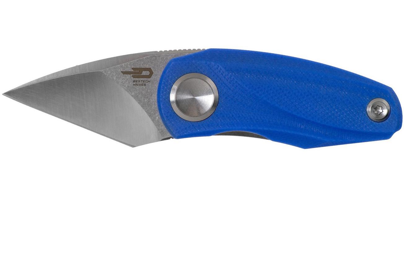 Bestech Tulip Blue G10 BG38D zakmes, Ostap Hel design