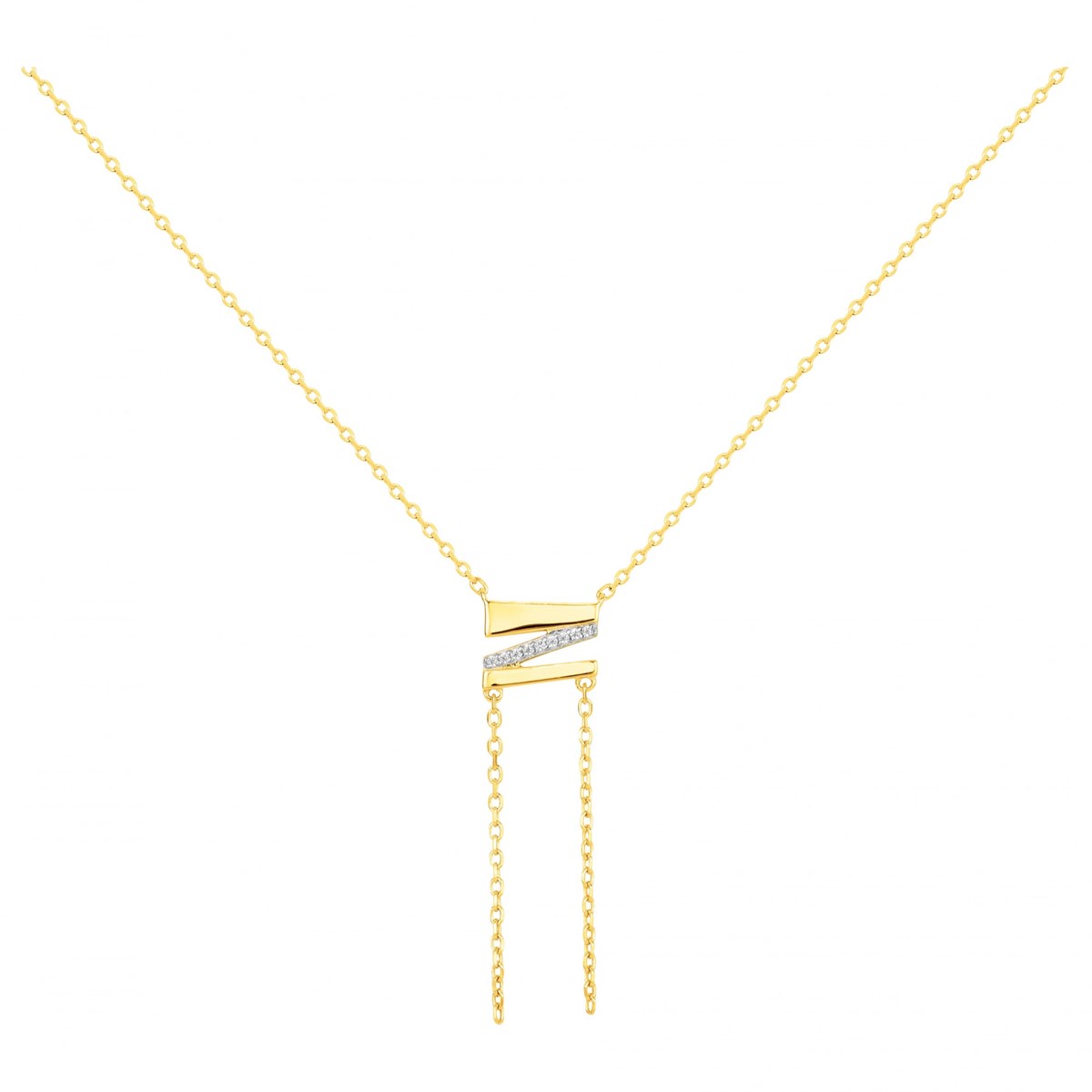 Collier Y en Plaqué Or