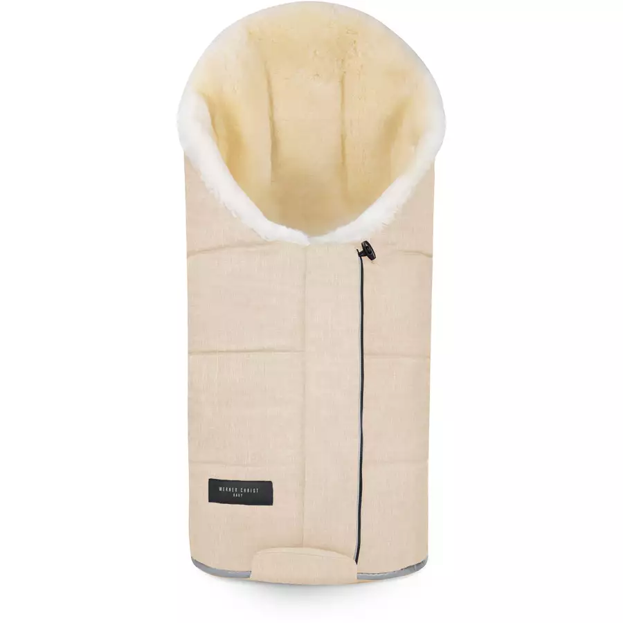 Werner Christ Baby Lammfellfußsack TULA VARIO cloud beige
