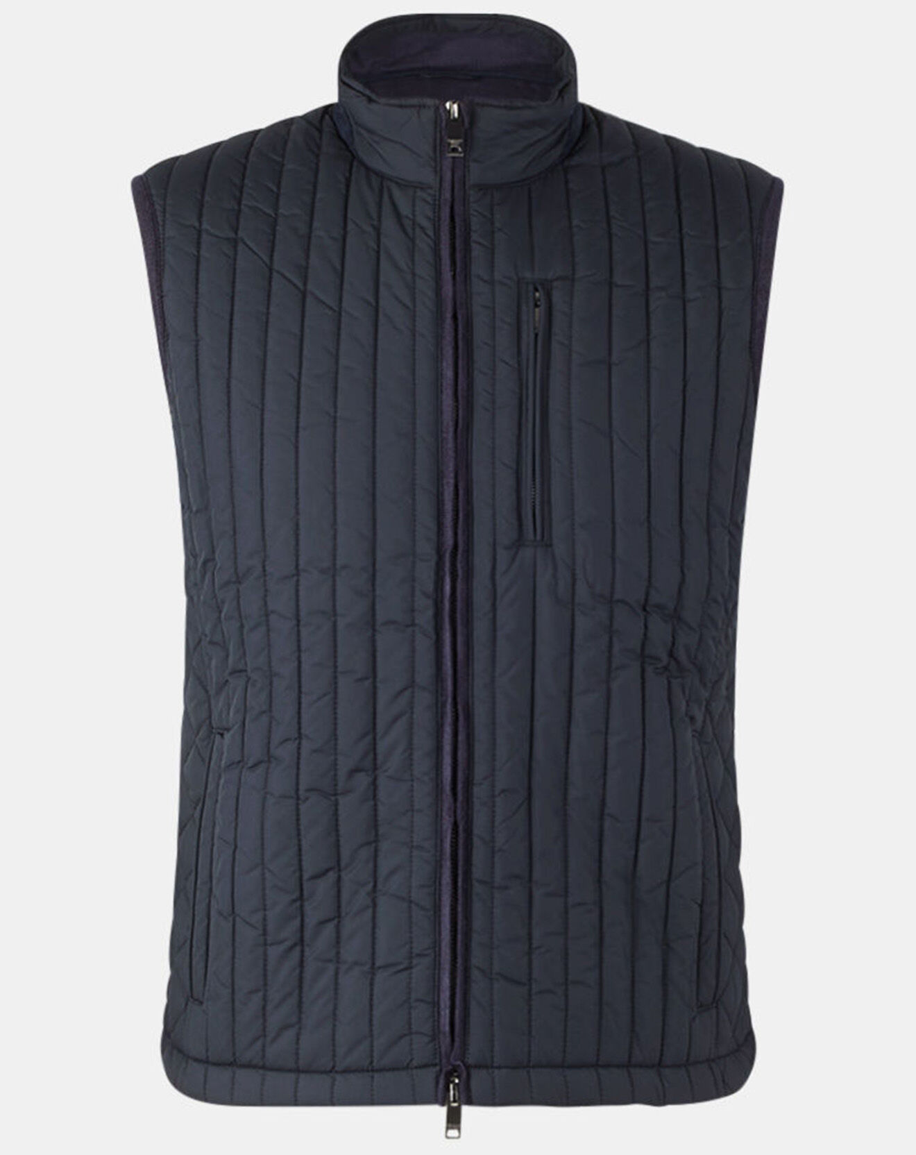 Hackett London Blouson sans manches dos maille bleu