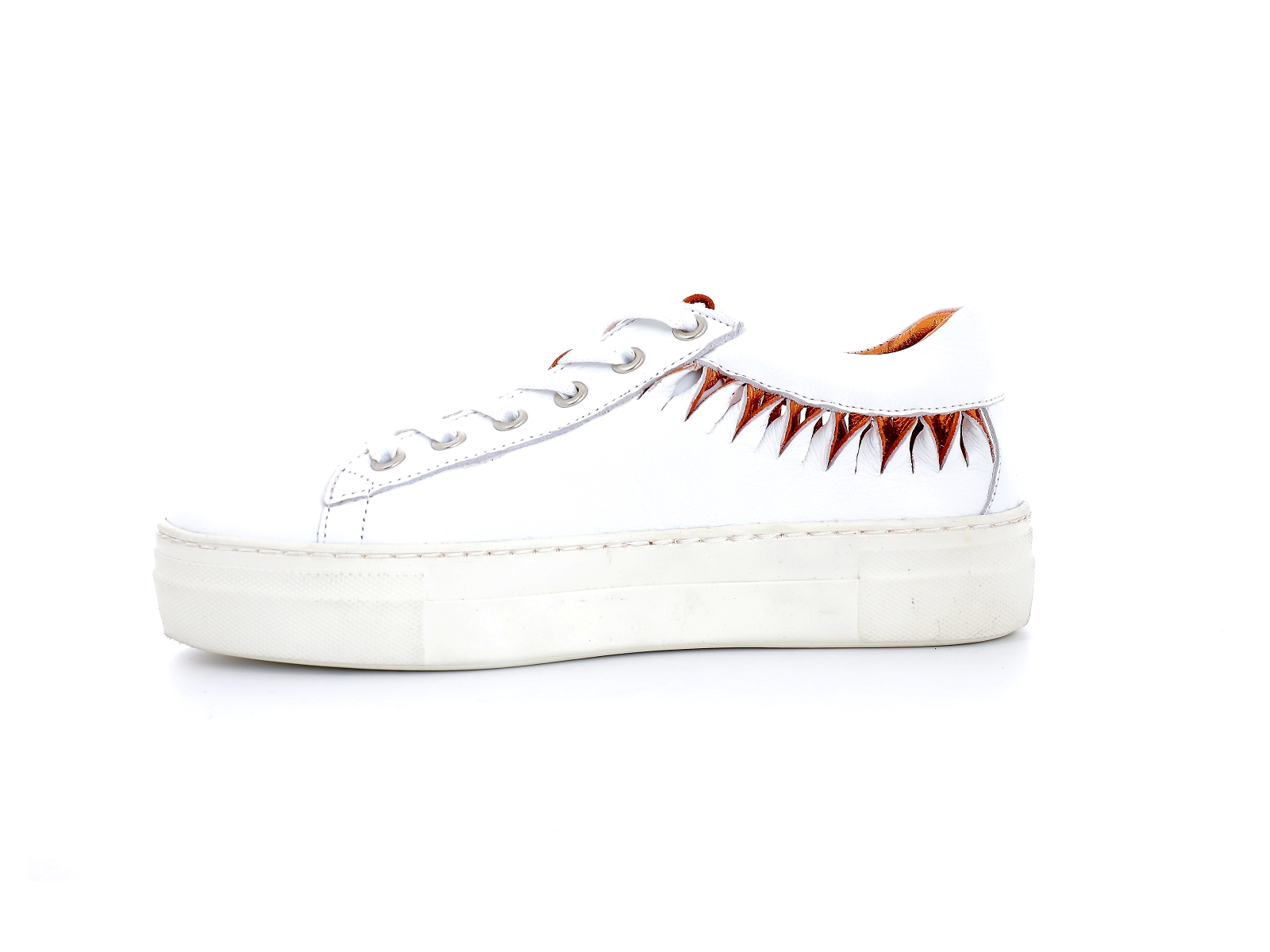 Metamorf ose-LAFFY Cuir Blanc Orange