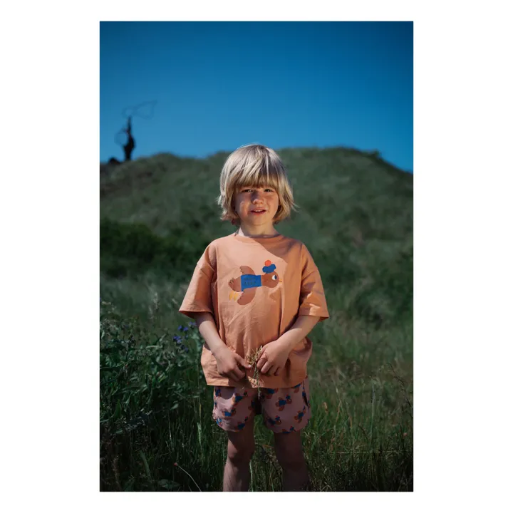 Daily Brat T-Shirt Oiseau | Camel