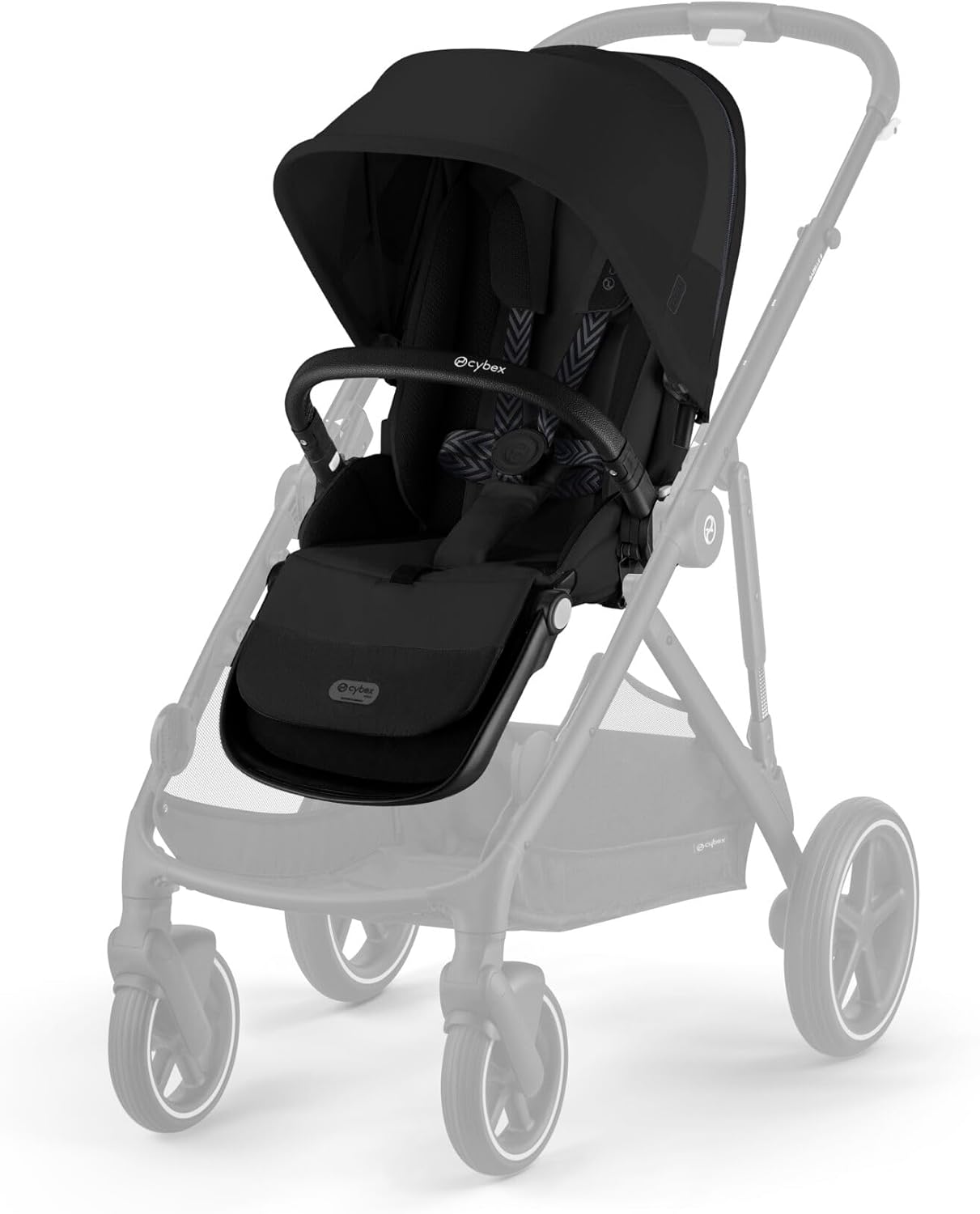 CYBEX Siège Gold pour poussette GAZELLE S et e-GAZELLE S, de la naissance à environ 4 ans, Noir Lune