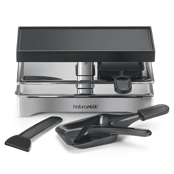 Appareil à raclette électrique 2 poêlons 440 W Naturamix