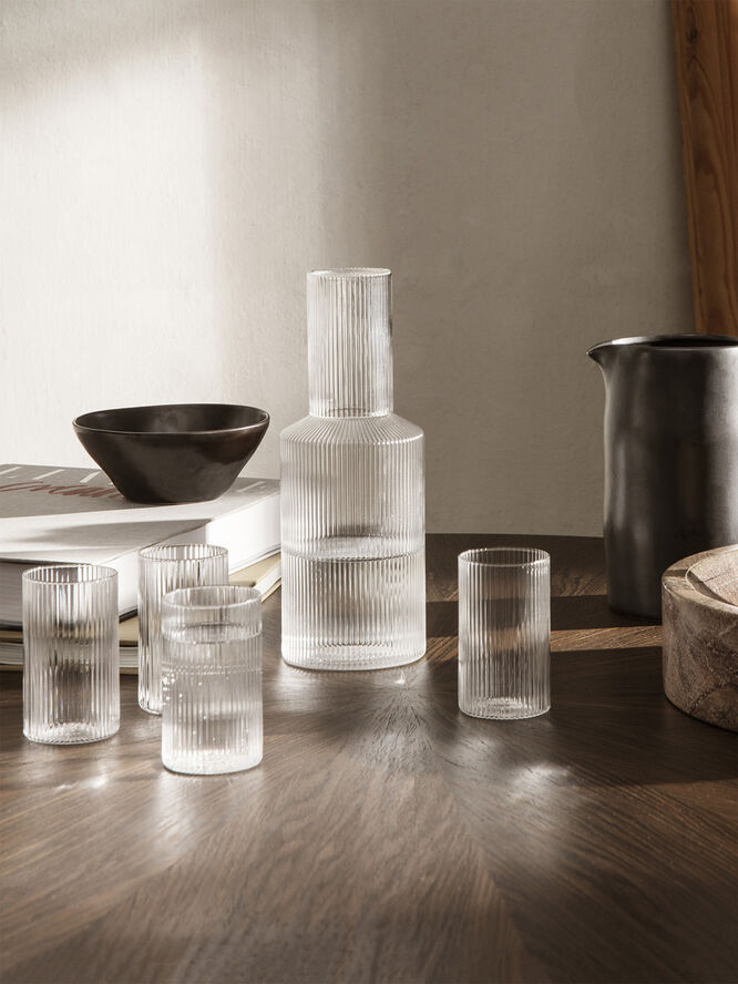 ferm LIVING Ripple Verrines - Set of 4 - Clear Clear