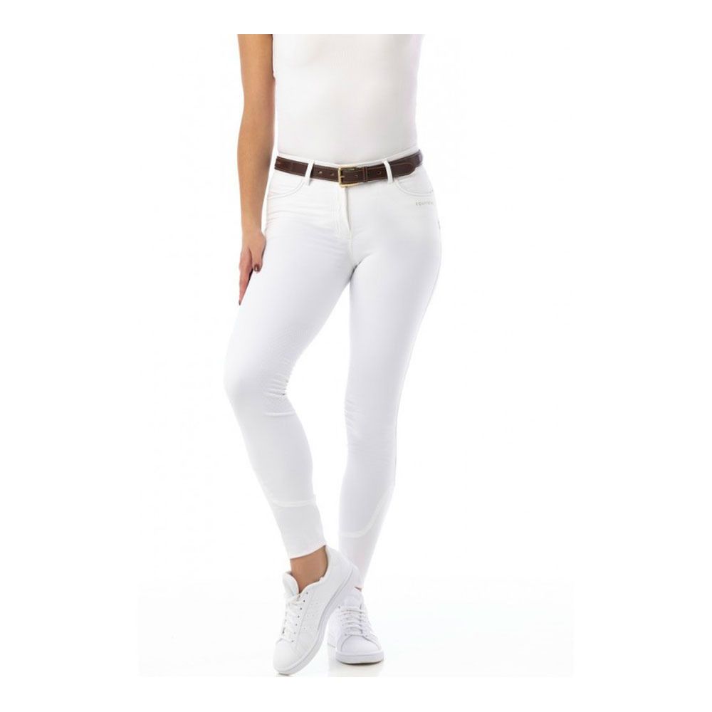 Equitheme TINA - Pantalon siliconé Femme blanc