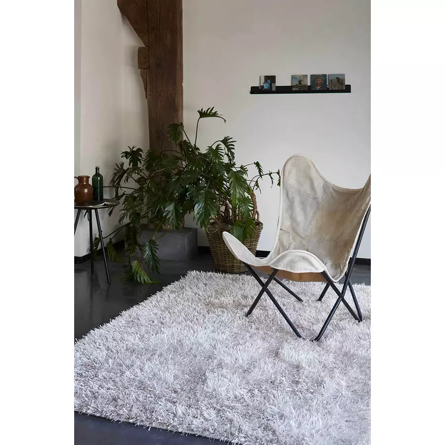 Esprit Hochflorteppich Cool Glamour weiss