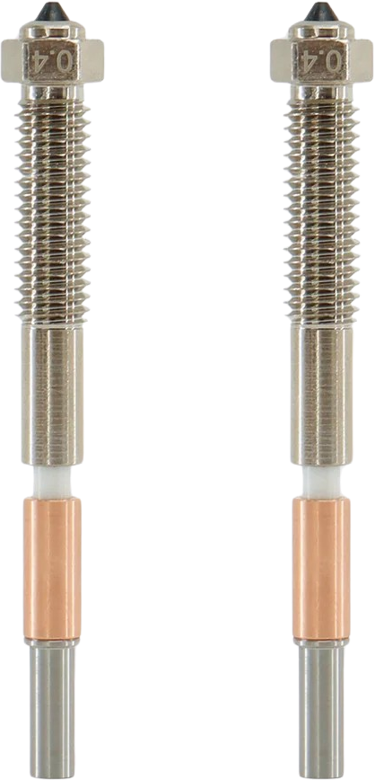 QIDI Tech  Bimetal Düse für Max4 2er-Set, 0,4 mm (2 Stk)    Langlebige Düse für Qidi Tech Max4
