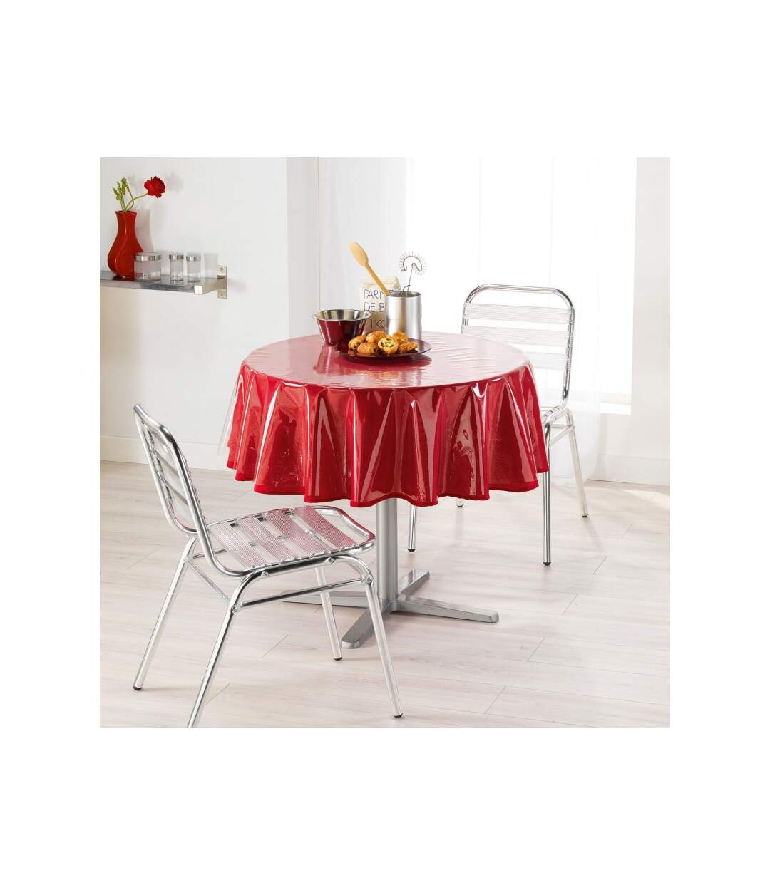 Toile Cirée de Protection Cristal 140cm Transparent