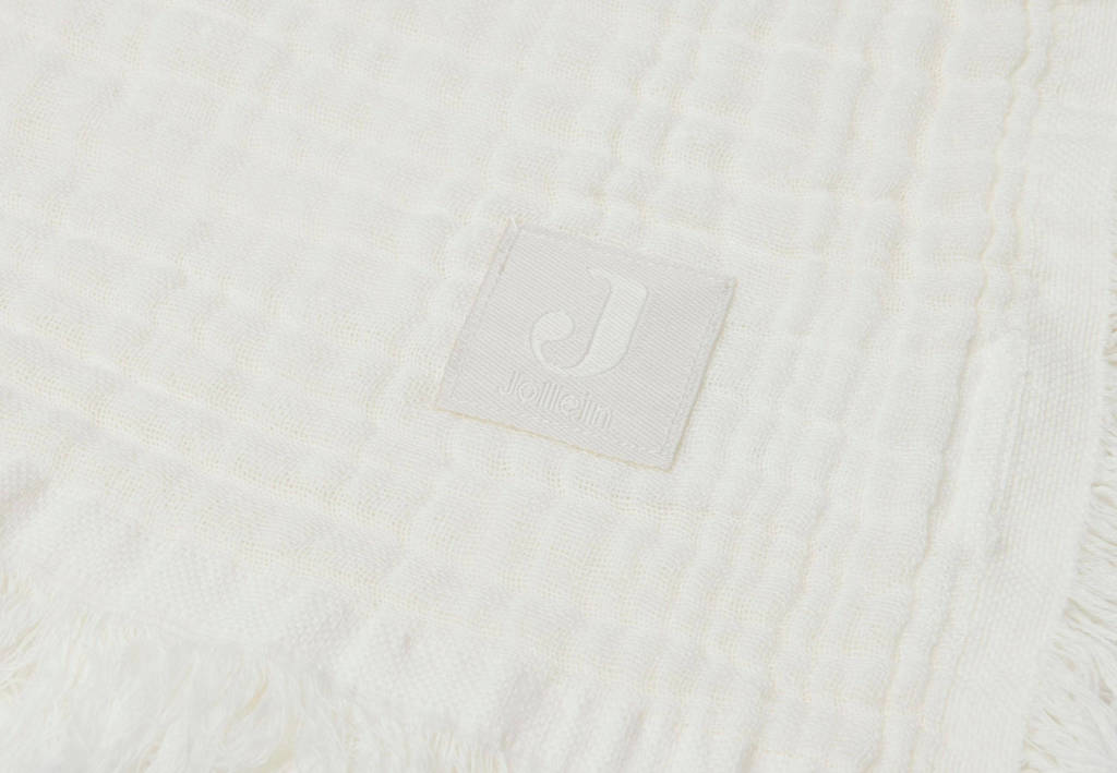 baby ledikantdeken Muslin 120x120cm Ivory