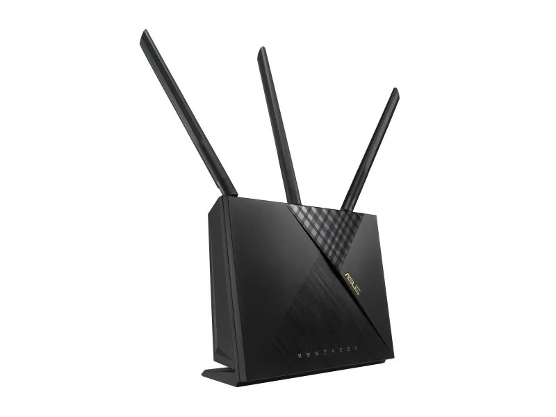 ASUS 4G-AX56 - Trådløs router - WWAN 4-port switch - 1GbE - Wi-Fi 6 - Dual Band eftersyn ikke inkluderet
