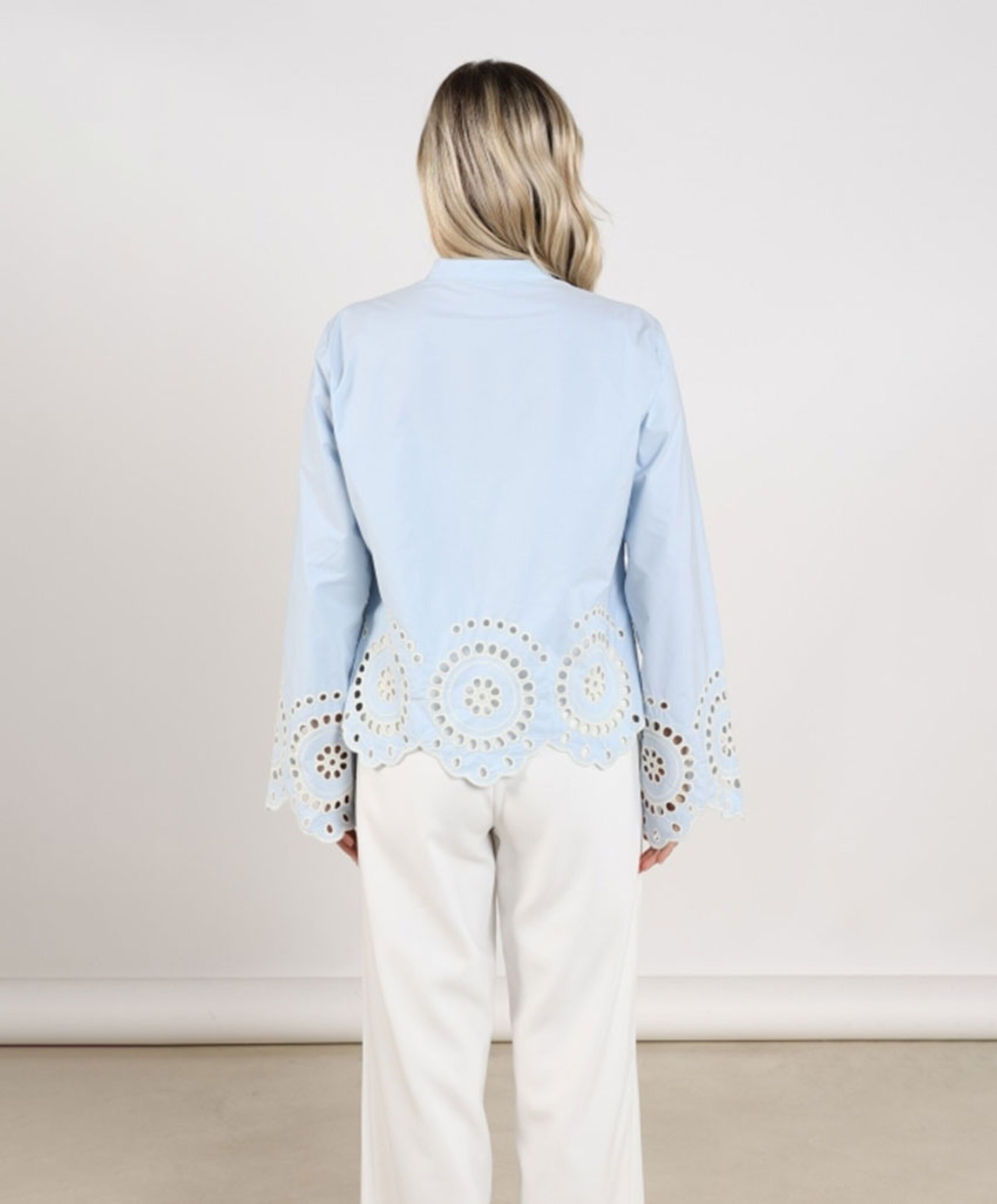 Nukus Dames blouse blauw