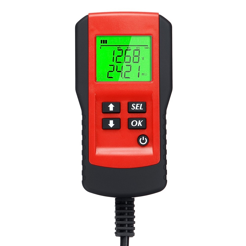 Auto Tiefzyklus Batterietester KFZ Spannungswiderstand Prüfgerät mit LED Display CCA 100-9999