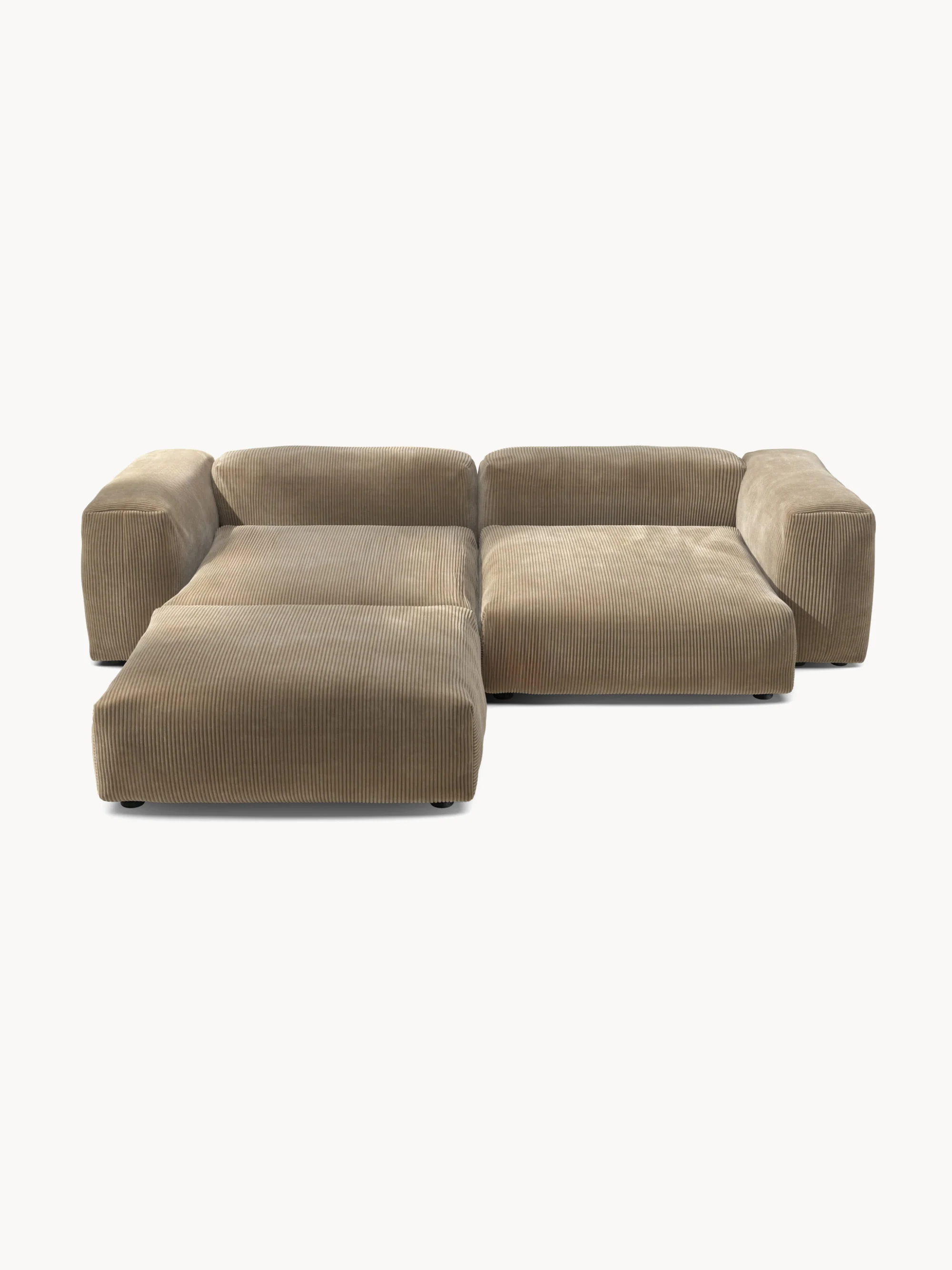 Modulaire hoekbank Vetsak (3-zits) van corduroy