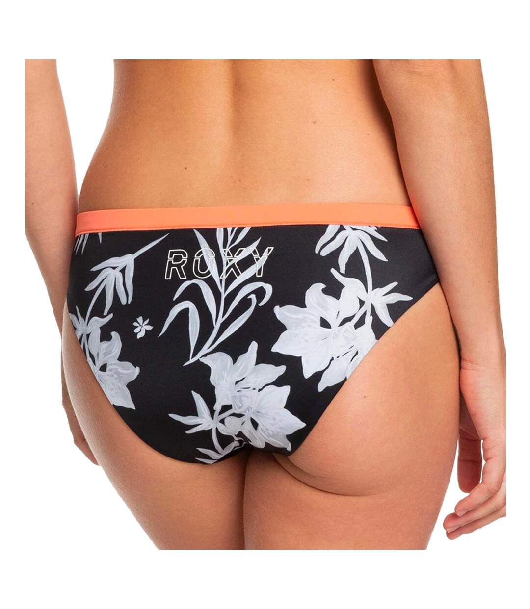Bas de Bikini Noir/Blanc Femme Roxy Fitness 403789