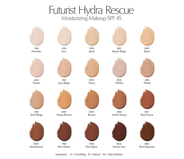 Estée Lauder Futurist Hydra Rescue Moisturizing Makeup Broad Spectrum SPF45Ecru 1N2