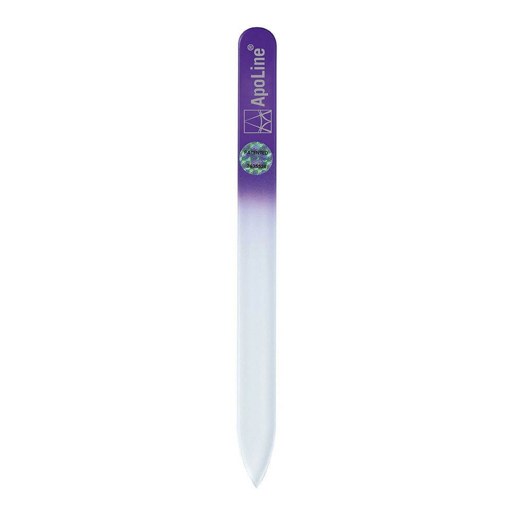 ApoLine® Glasnagelfeile, einzel, lila, 14cm