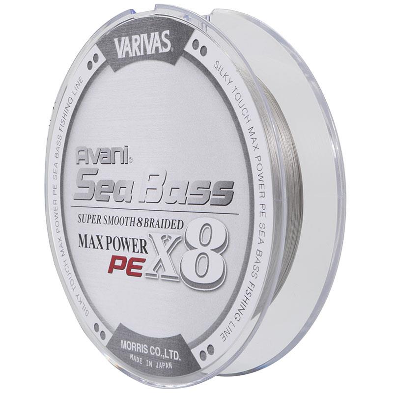 Tresse Varivas Avani Seabass Max Power X8 Gris - 150M