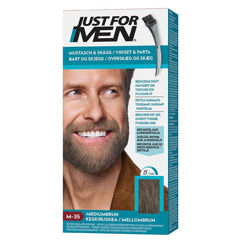 Just For Men Moustache & Beard Medium Brown 28g