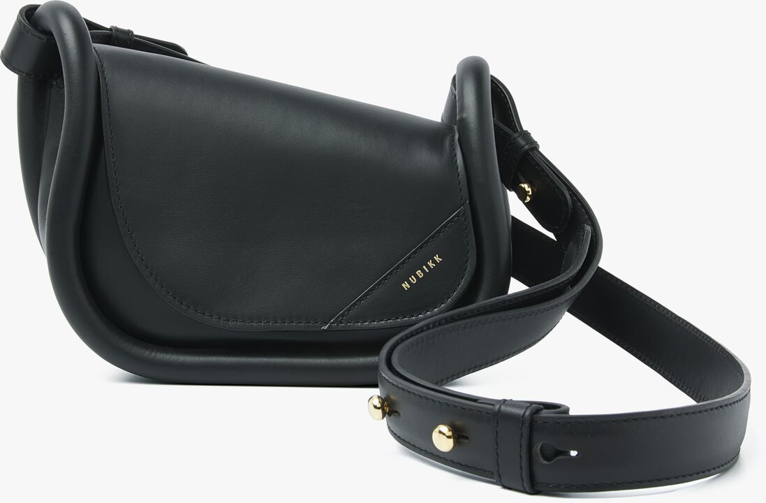 zwarte nubikk schoudertas bobby mini bag ii