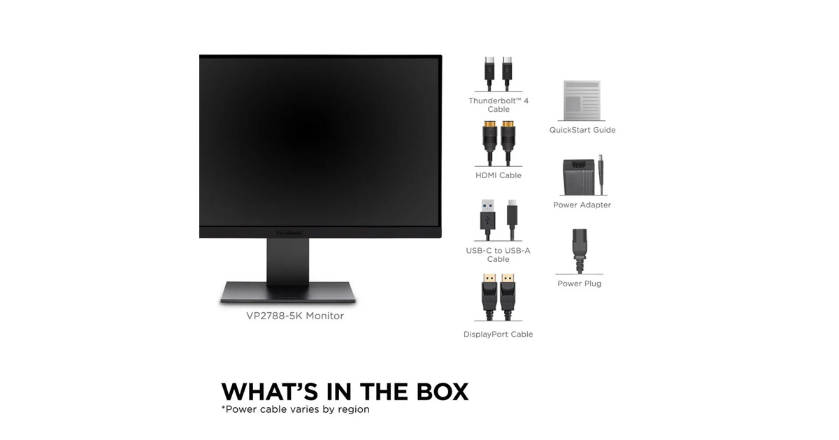 ViewSonicVP2788-5K Mac-Compatible 27