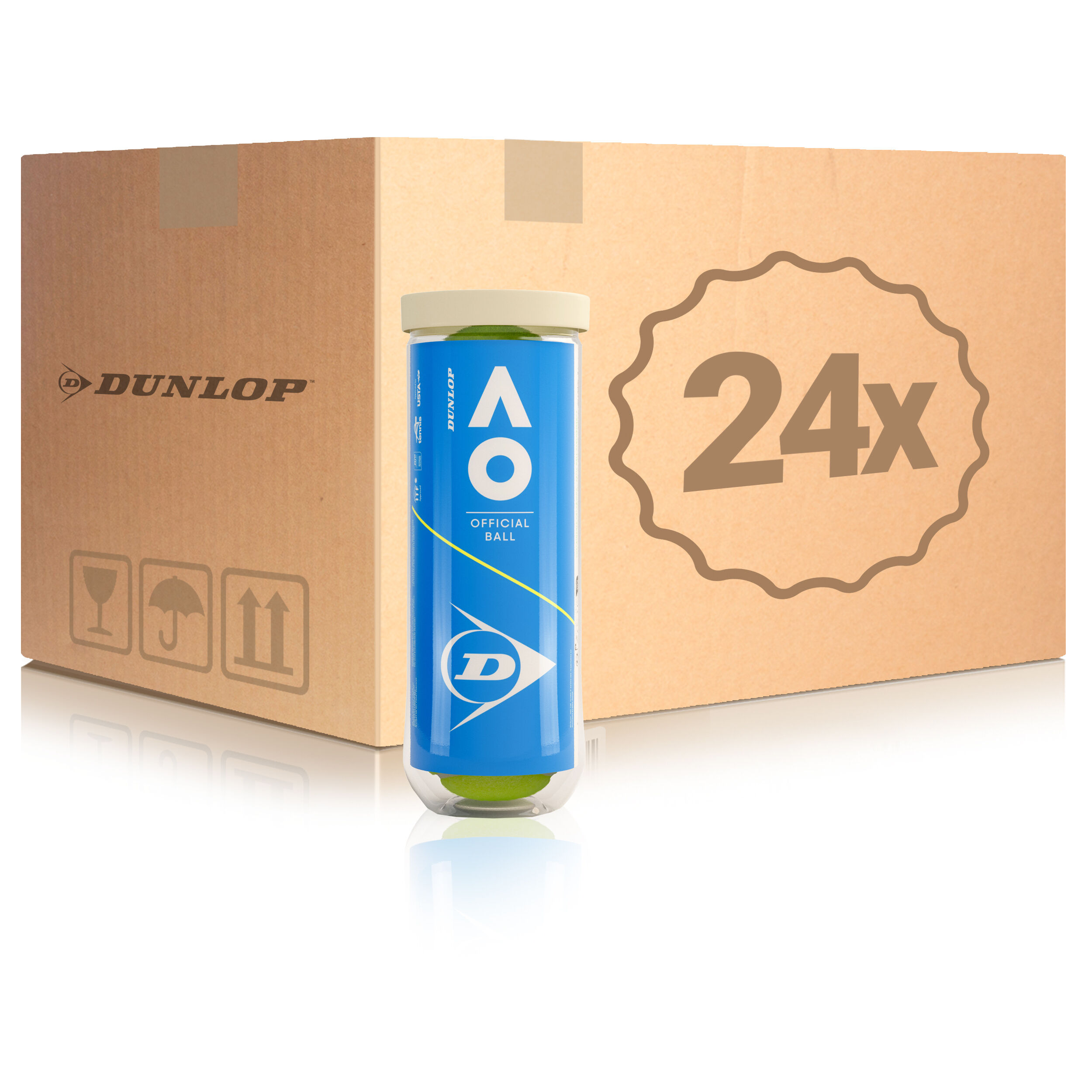 Dunlop Australian Open 24 Tubes De 3