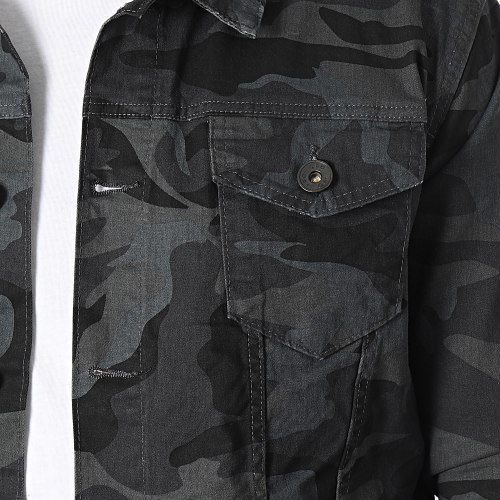 Veste Jean Slim Fit 3134 Gris Anthracite Camouflage