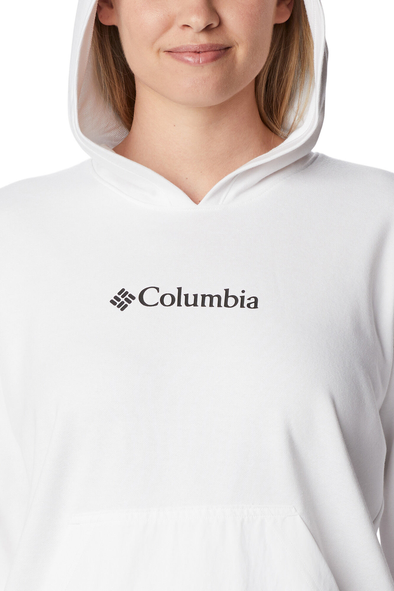Moletom feminino Columbia Logo™ III French Fleece - Branco