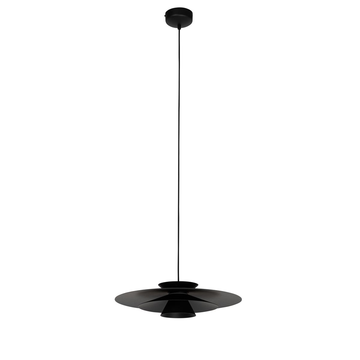 Design hanglamp zwart incl. LED 3-staps dimbaar - Pauline