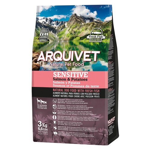 Arquivet Dog Sensitive sabor batata e salmão