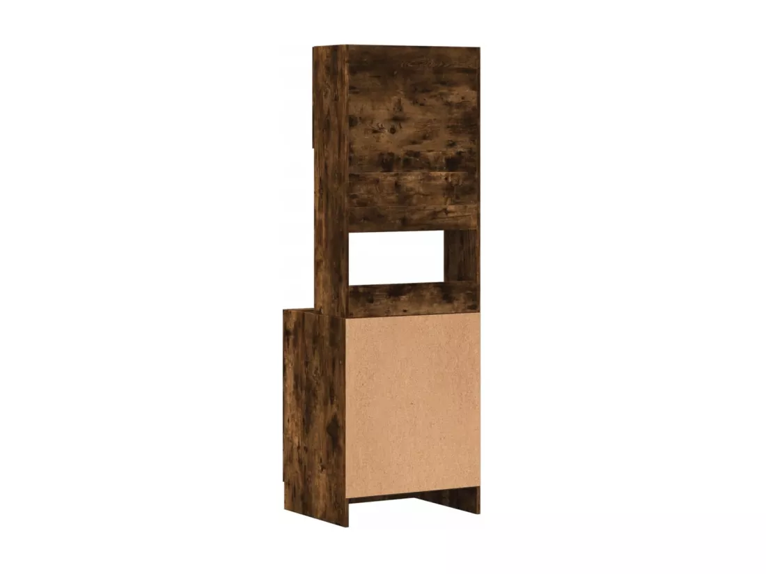 Armoire de cuisine chêne fumé 60x50x180 cm bois d'ingénierie