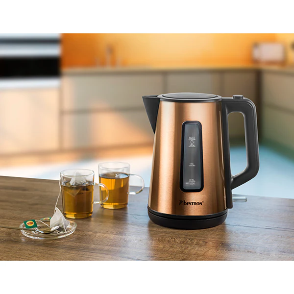 Bouilloire électrique coloris cuivre 1,7 L 1850 2200 W Bestron