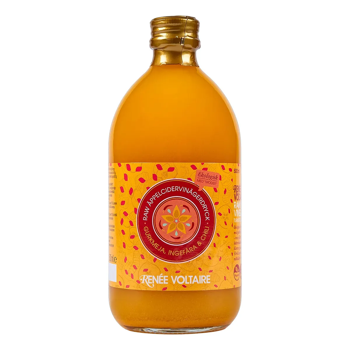 Æblecidereddike med Ingefær, Gurkemeje og Chili Raw Ø - 500 ml