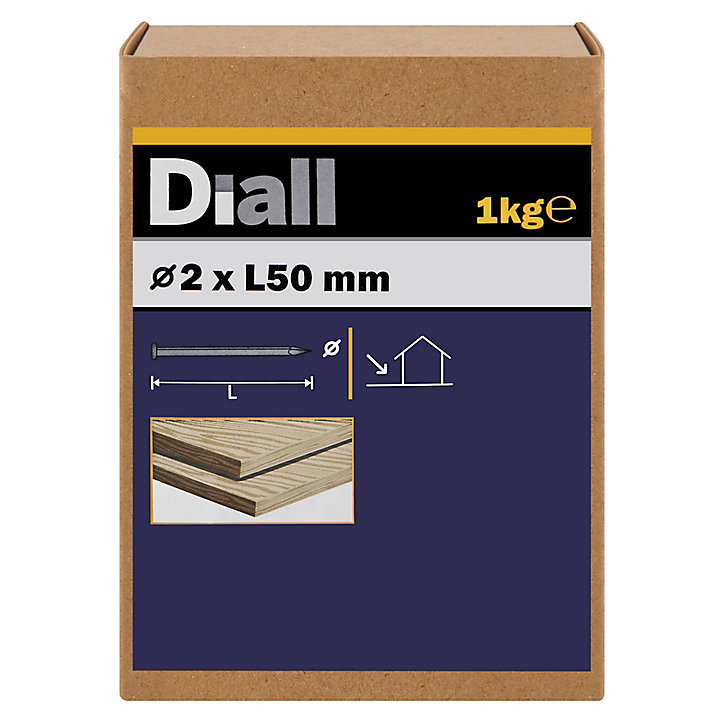 Clous à tête d'homme en acier rondeg alvanisé 2x50 - 1kg
