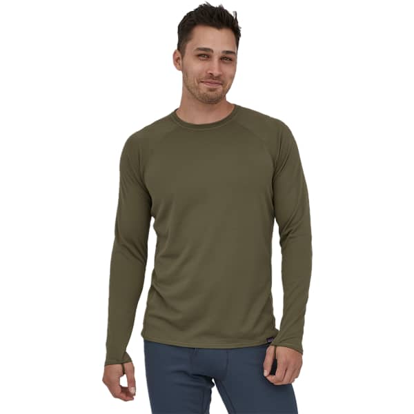 T-shirt thermique PATAGONIA M'S CAPILENE MIDWEIGHT CREW BASIN GREEN