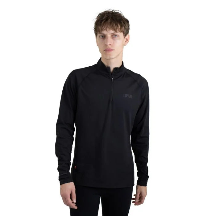 Lipati Herre Trøjer Calvus Zip Warm Shirt Sort