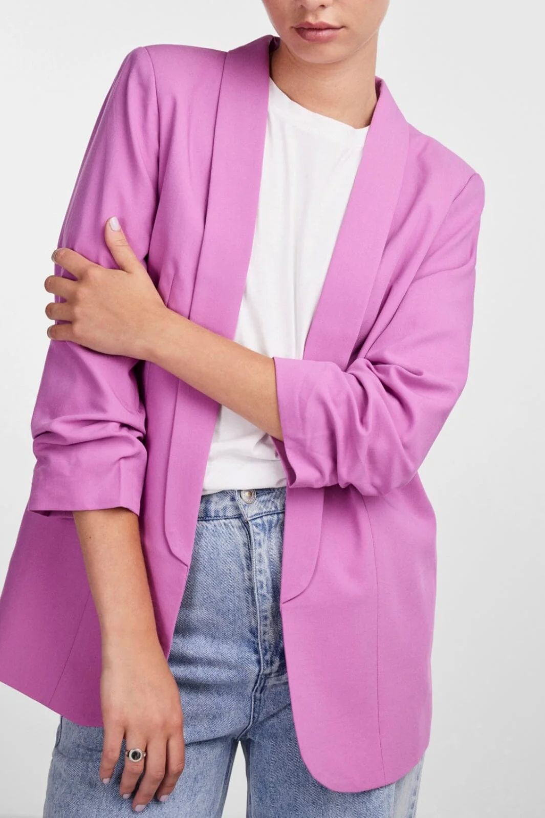 Pieces Pcboss 3/4 Blazer 4251275 radiant orchid