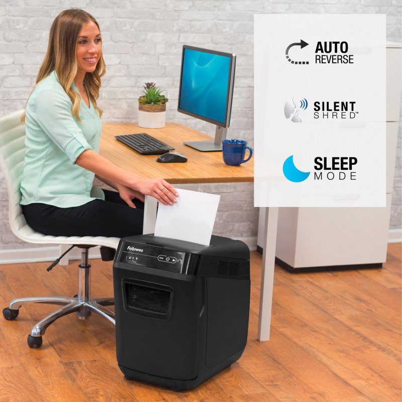 Destructeur Fellowes Automax 200C - coupe croisée