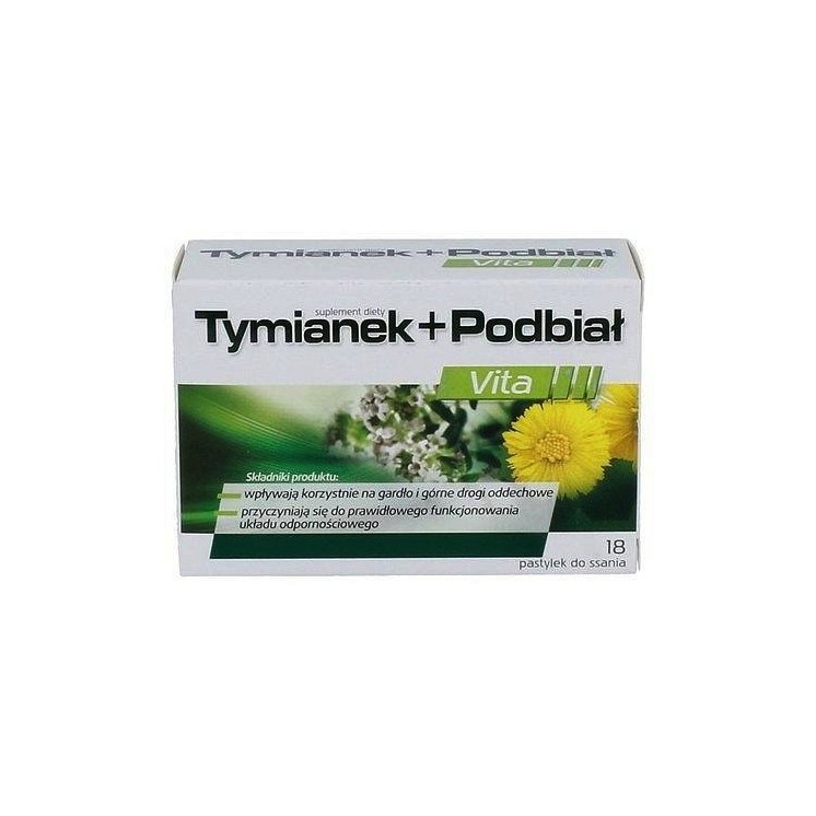 Tijm en klein hoefblad Vita 18 zuigtabletten