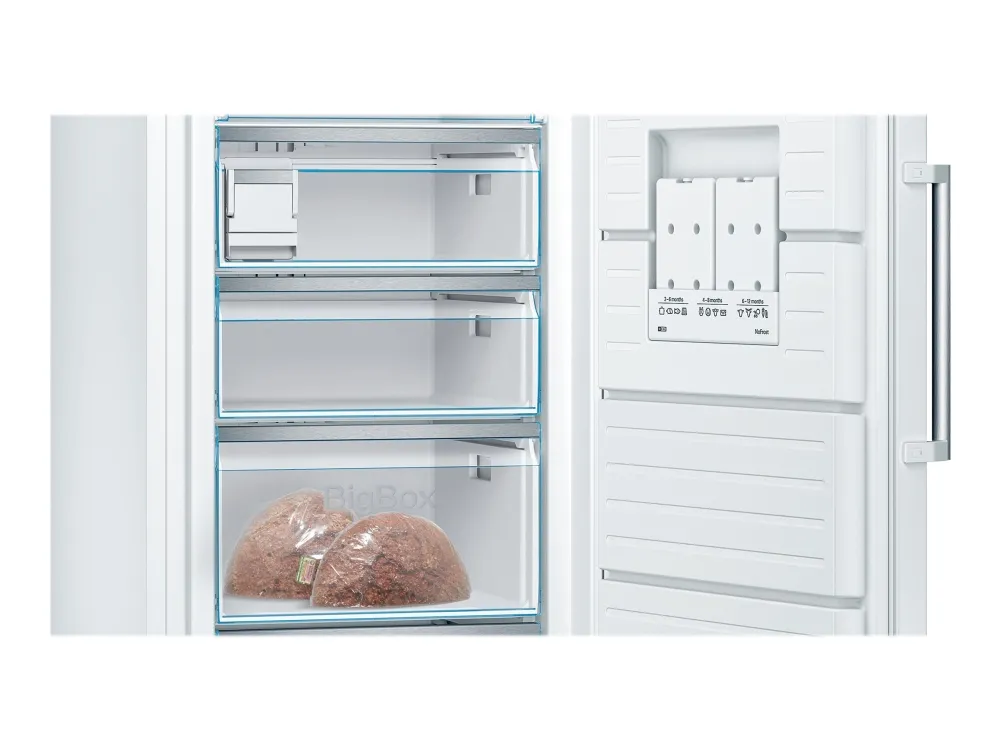 Bosch Serie | 6 GSN58AWDV - Fryser - stående - bredde: 70 cm - dybde: 78 cm - højde: 191 cm - 366 liter - Klasse D - hvid