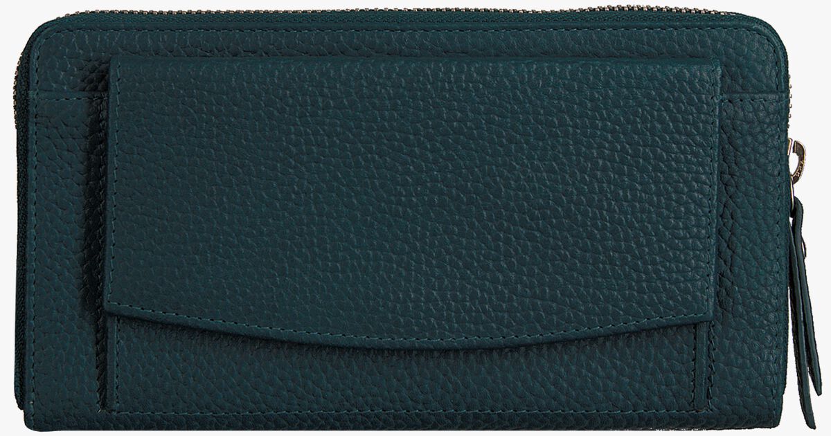By LouLou SLB Portemonnee Beau Veau Gold Petrol Blue